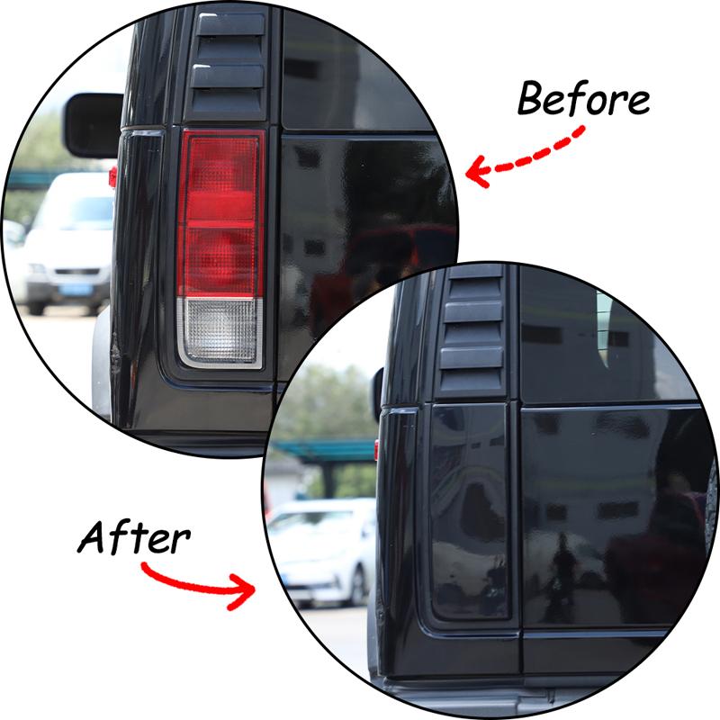 ABS Black For Hummer H2 2003-2009 Car Tail Light Cover Brake Light Protective Cover Car Exterior Accessories