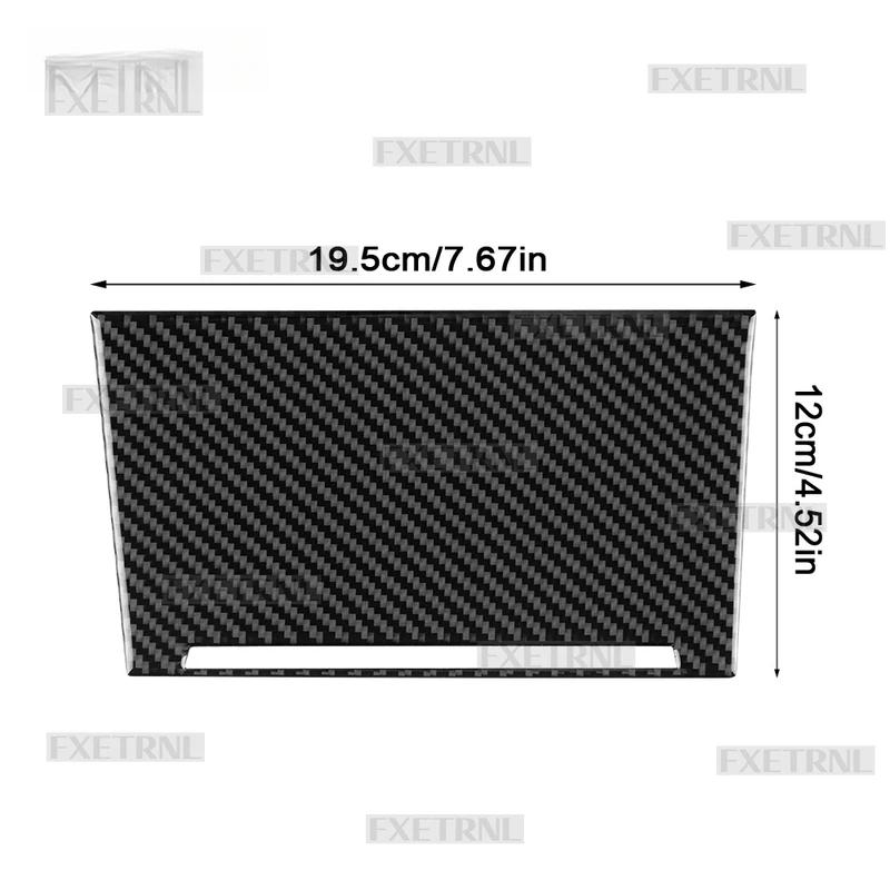 Soft Carbon Fiber Gear Shift Storage Panel Cover Trim for Skoda Octavia 2015 2016 2017 2018 2019 2020 Car Interior Accessories.