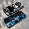 G-Gojo S-Satoru Anime Phone Case For iPhone 16,15,14,13,12,11,Mini,Pro,MAX,plus,Black Matte Shockproof Cover