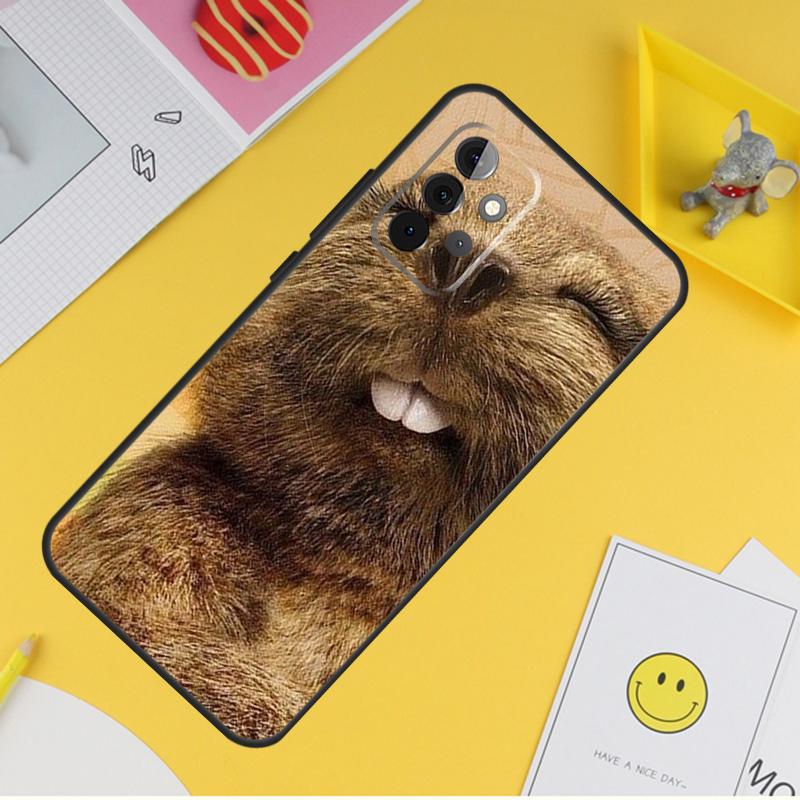 Animal Beaver Case For Samsung Galaxy A15 A17 A54 A34 A14 A13 A23 A33 A53 A52 A32 A12 A56 A36 A16 A35 A55