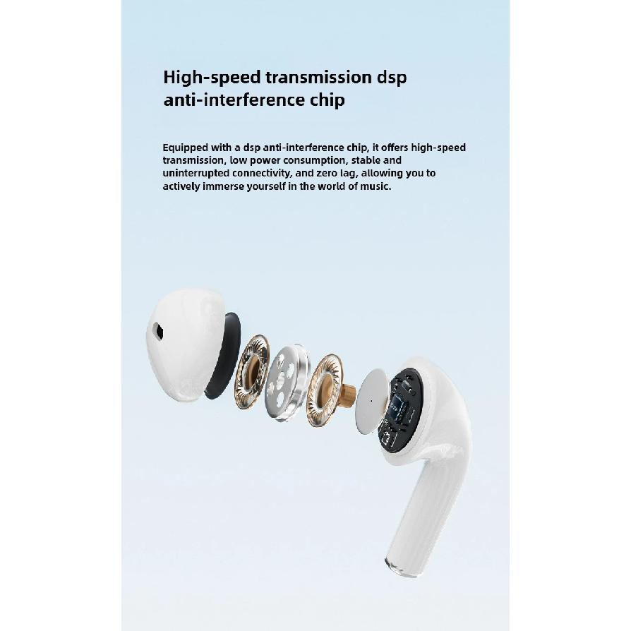 Air Pro4 wireless earphones Bluetooth 5.3 in ear earphones suitable for sports, gaming, and office work, compatible with all ear