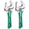 6/8 Inch Adjustable Wrench Mini Monkey Short Handle Spanner Material Laser Scale Rubber Wrapped Key