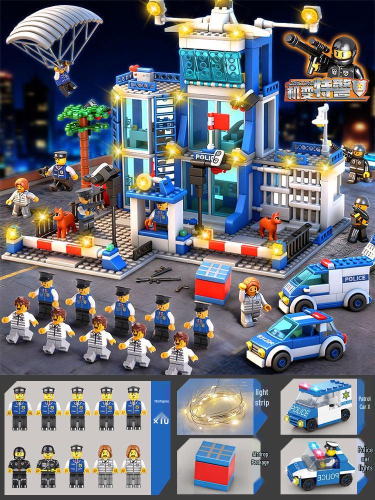 Police Station Building Blocks Toy - Educational Gift for Boys & Girls Ages 6-12 (2026)