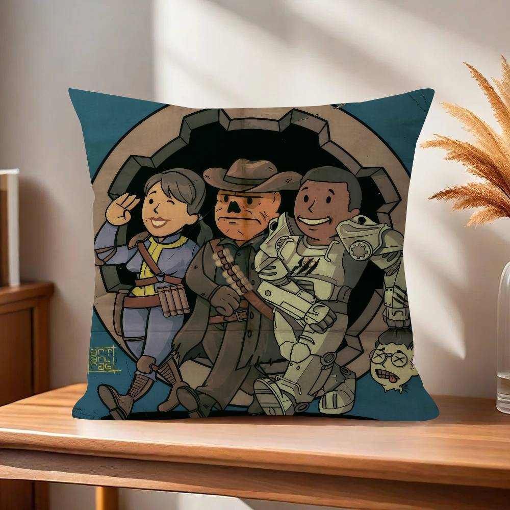 Game F-Fallouts cool boy  Pillow Anime Pillow Sofa Bed Head Pillow Cover Cushion Cover 45x45 cm Fashion