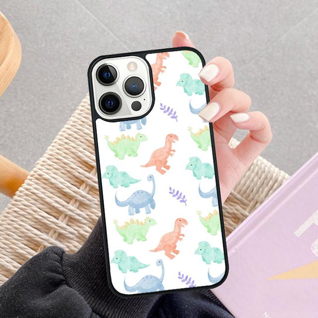 Dinosaur Pattern Phone Case For Apple iPhone 17 Air Pro Max Plus Coque For iPhone 17 Air 14 15 16 13 12 Max Cover