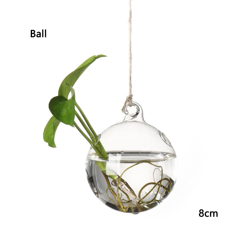 Creative Hanging Ball Glass Flower Glass Vase Hydroponics Plant Pot Terrarium Container Garden Supplies Party Home Decoration