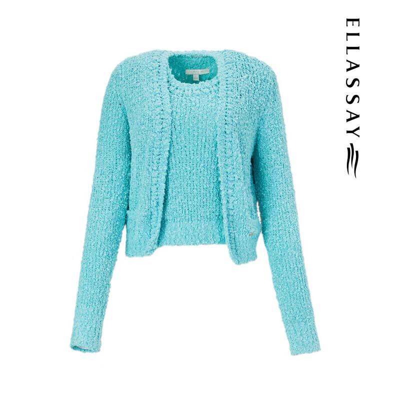 ELLASSAY Women's Elegant Knit Two-Piece Set