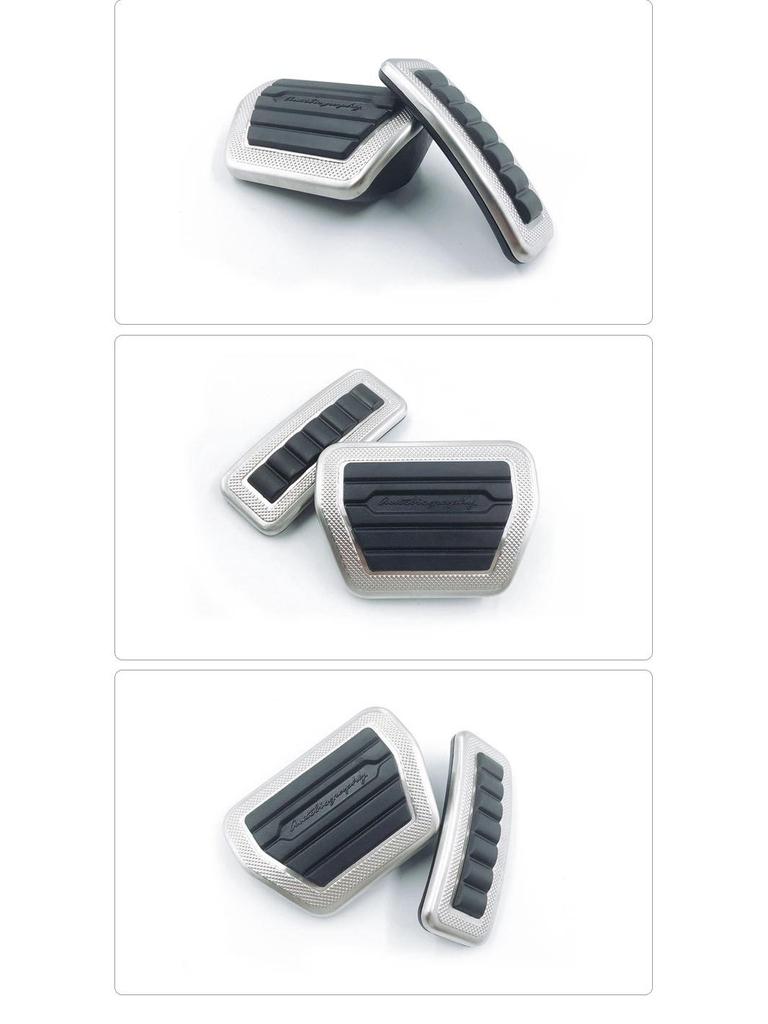 Anti-Slip Car Pedal Set for Land Rover Range Rover: Carved Edition Accelerator, Brake, and Rest Area Decorative Accessories