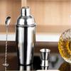 3-teiliges Cocktail-Shaker-Set aus Edelstahl, 750 ml