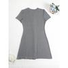 Women's Pure Color Short Sleeve Casual Nightgown