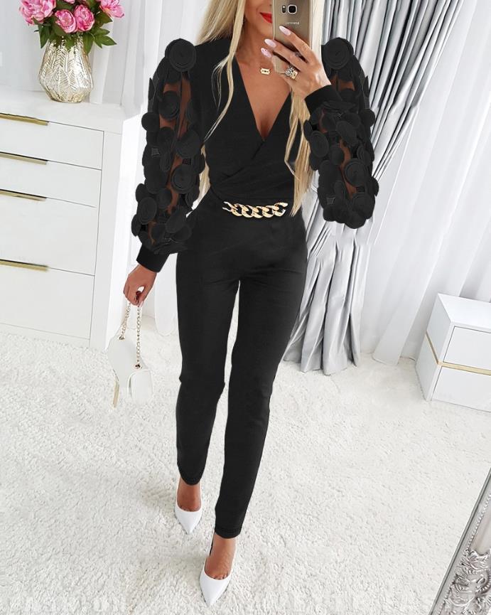 Women's Cute Spring Polyester Jumpsuit - Fresh, Sweet Fashion