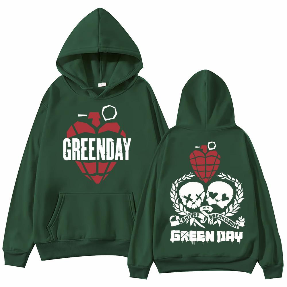Green Day World Tour Hoodie Men Women Sweatshirt Print Unisex Streetwear Style Autumn Winter Fashion Tops Clothes
