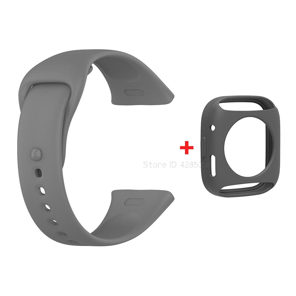Silicone Strap+Protective Cover for Redmi Watch 3 Replacement Wrist Strap Bumper for Xiaomi Mi Watch Lite3 Wristband Bracelet
