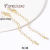 18K Gold Plated Extension Extender Tail Chains with Lobster Clasps For Jewelry Making,Connectors For Bracelets Accessories DIY