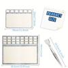 Bead Mat, Soft and Perfectly Stable, Centimeter Scale, for Jewelry Making Beading Supplies