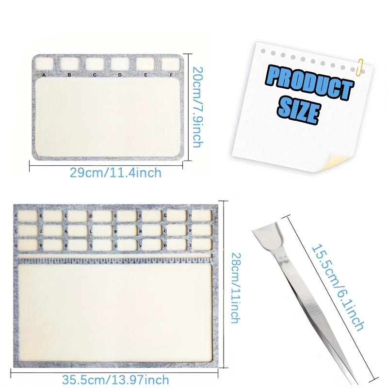 Bead Mat, Soft and Perfectly Stable, Centimeter Scale, for Jewelry Making Beading Supplies