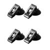 1-2 Pair Car Interior Window Clip Mount Black Suction Cap Clip Plastic Sucker Removable Holder For Sunshade Curtain Towel Ticket