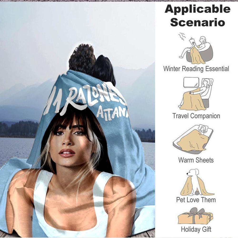 1Pc 11 Reasons Attana Blanket Soft And Comfortable Casual Warm Camping Travel Christmas Halloween Xmas Gift M928749