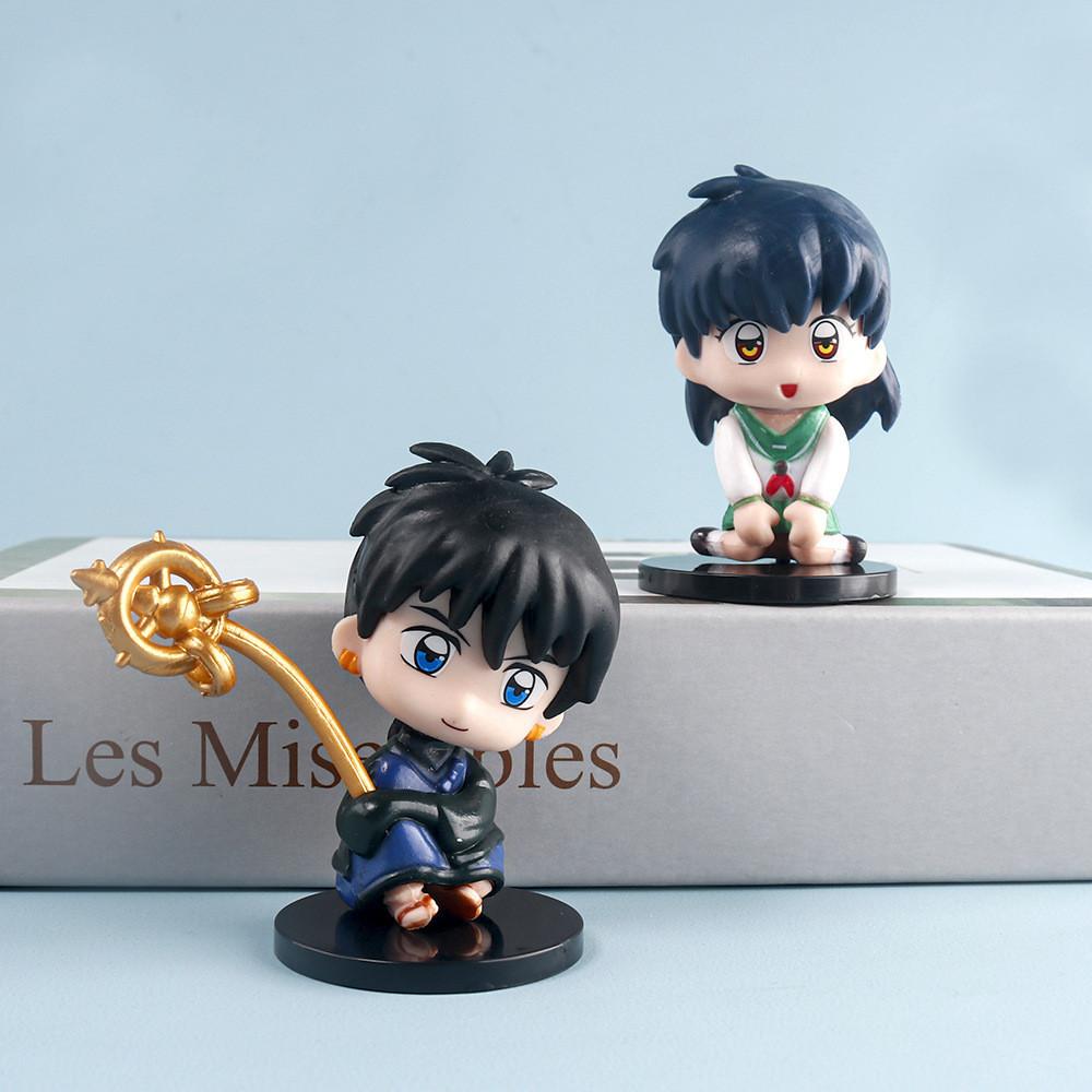 Cartoon Anime Inuyasha Sesshomaru Pvc Figurine Collectible Mini Toy Ornament