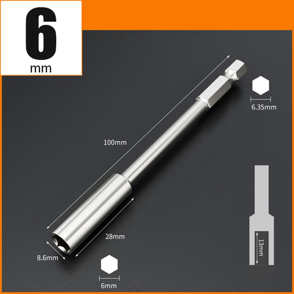 6.35mm Shank Extension Bit Holder For Maintenance 100mm Extension Locks Without Slipping For Various Scenarios