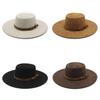 Style Fashion Felt Hat With Wide Brim And Embroidered Totem For Women