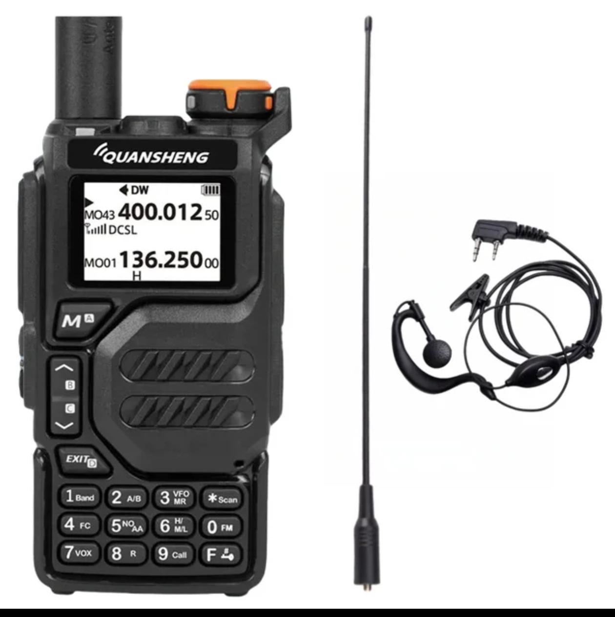 

Quansheng UV-K5 Многодиапазонная мощная FM-рация с функцией авиапередачи One-Key и согласованием частот для использования на открытом воздухе