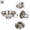 Stainless steel funnel for jars (wide stem opening) diameter 10.5 cm + handle