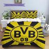 Borussia Dortmund  Set Copripiumino con Fantasia  Decorazione per la Casa  Regalo (1 * copripiumino + 2 * federe senza imbottitura)