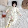Thick Cotton Sleeping Bag Toddlers Winter 240g Quilted Footed Pajama With Zipper Anti-Kick Design