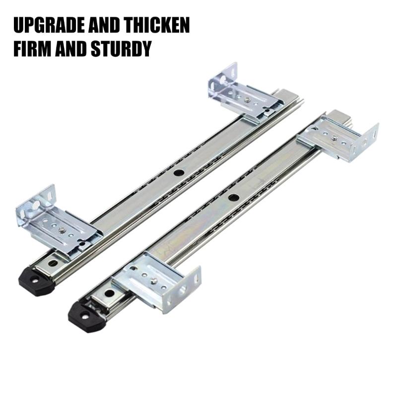 High Capacity Under Desk Keyboards Tray with Quiet Slide Rail Simple Installation Keyboards Mounting for Any Work Space