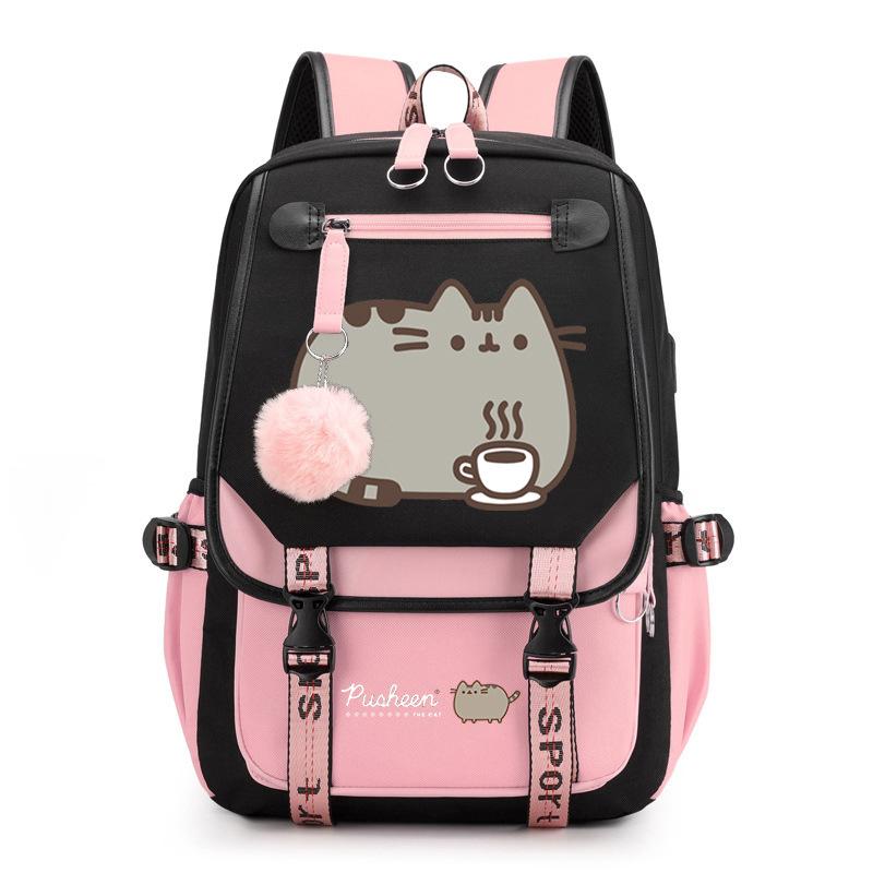 Cartoon Cute Printed School Bag Outdoor Travel Oxford Cloth Backpack
