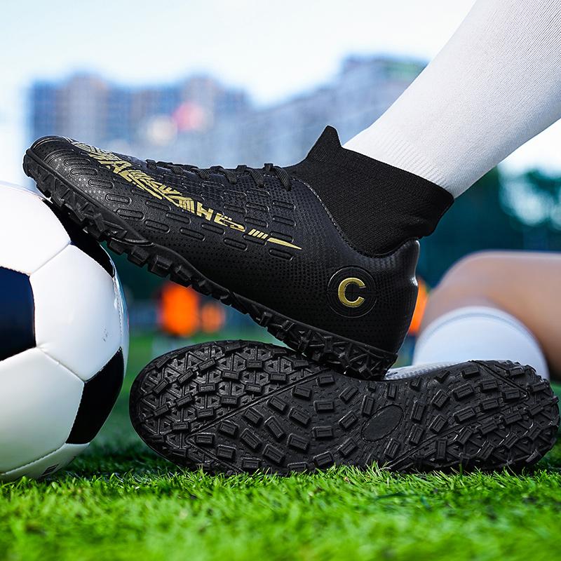 Wysokiej Jakości Profesjonalne Buty Piłkarskie TF/FG Męskie Buty Piłkarskie Chłopięce Korki Treningowe Na Zewnątrz Odporne Na Zużycie Buty Sportowe
