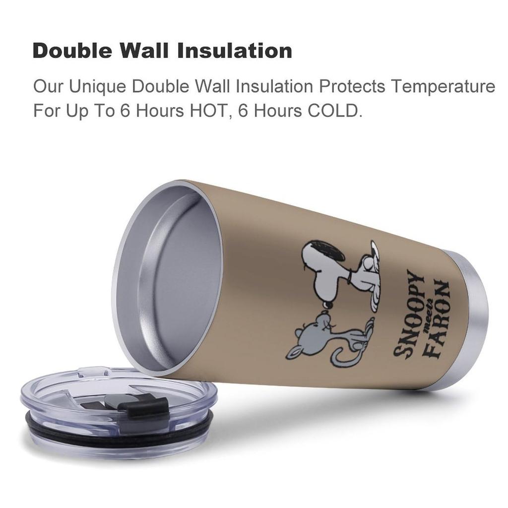 Snoopy Coffee Convenience Store Water Direct Stainless with Cute Character 600ml Tumbler, Mug, Cup, Cup, Insulated, Insulated, Bottle, Drinking,