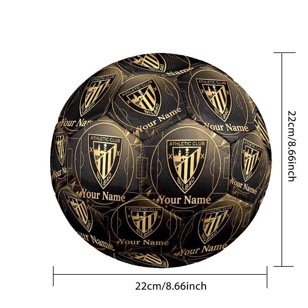 Personalized Size 5 Football Athletic Bilbao Football Pattern Outdoor Game Sports Ball Gift