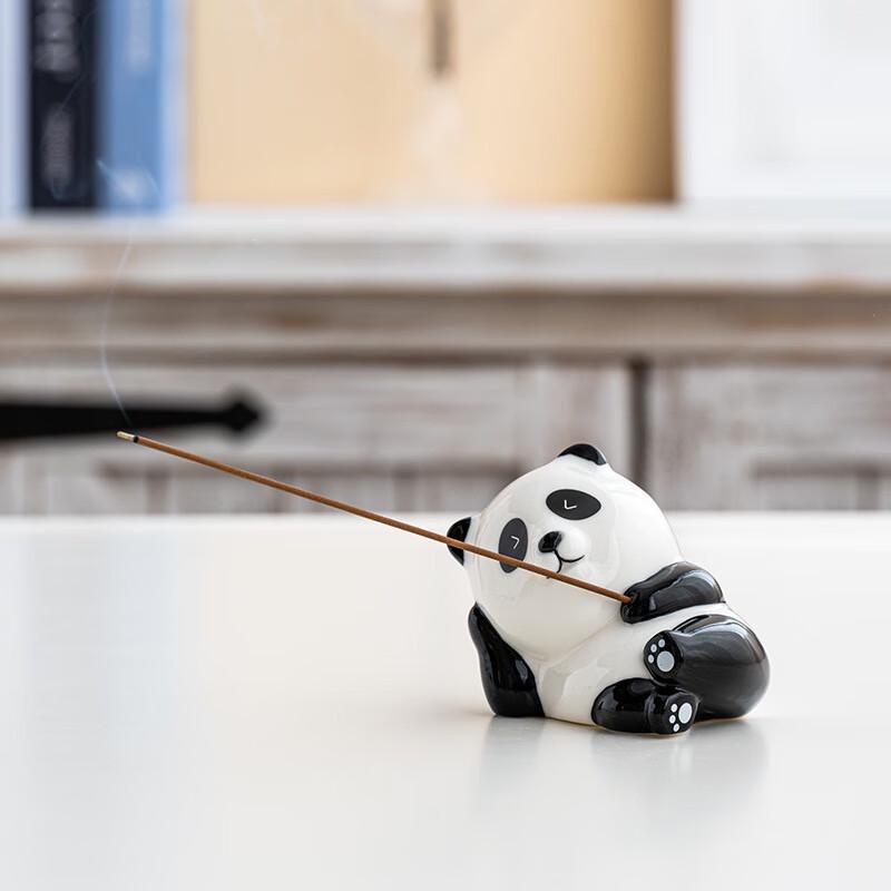 Ceramic Panda Incense Burner