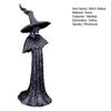 Halloween Witch Statue Resin Hand-Painted Enchanting Witch Figurine Gothic Faceless Witch Sculpture for Home Haunted House Desktop Decor