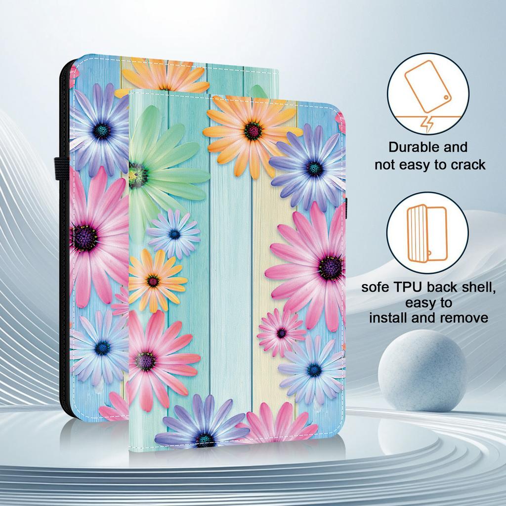 PU Leather Tablet Case for Xiaomi Redmi Pad SE - 11 Styles! Durable, with 2 Stand Slots, Pencil Holder & Card Slots, Flexible TPU Back Cover