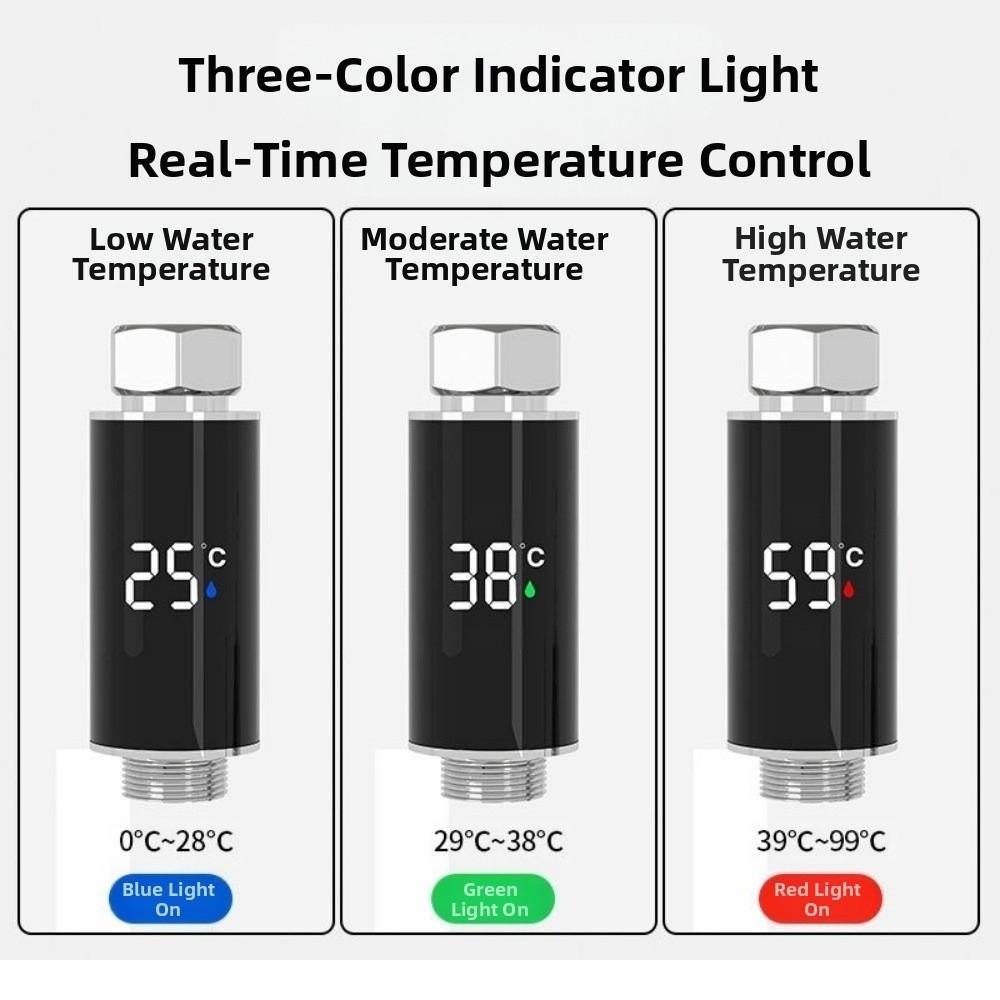 Intelligent Temperature Shower Nozzle Thermometer Faucet Thermometer  Water Temperature Monitoring