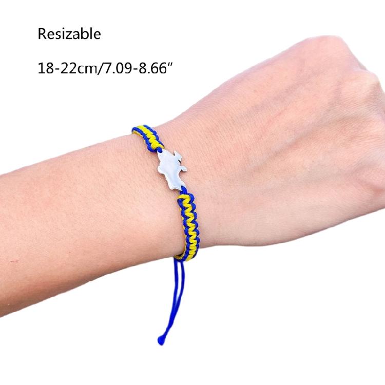 Braided Bracelets Ukraine Bracelet Woven String Bracelet Gift for Women Men
