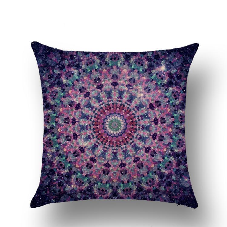 Purple Cartoon Modern Simple Linen Pillow Cover  Office Home Car Pillow Cover Premium Durable Quality
