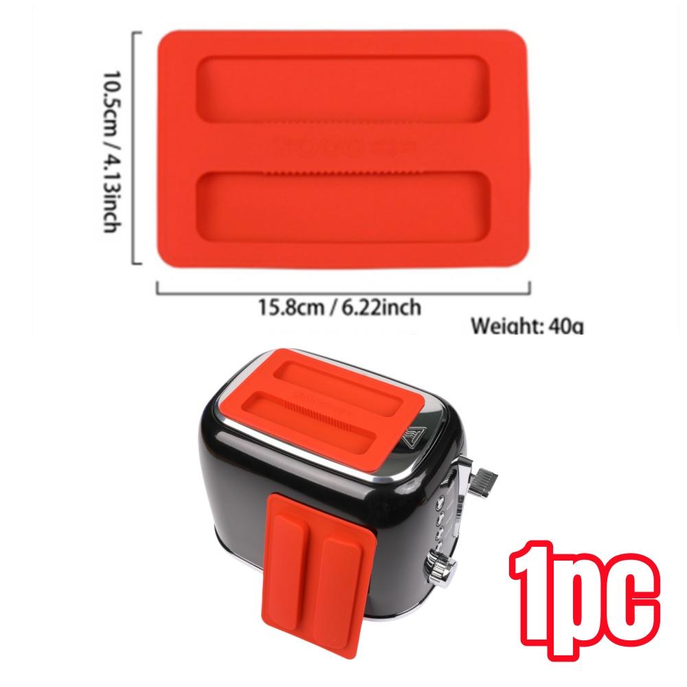 1/2pcs Toaster Dustproof Cover BPA-Free Food-Safe Silicone Toasters Protector Lid for Blocks Dirt Bugs Pet Hair Kitchen Gadgets