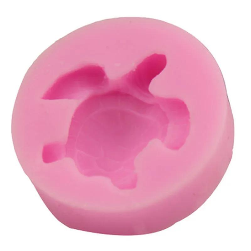 Silikonová forma na fondán Roztomilý tvar mořské želvy Oceánská tématika Dekorace fondánového dortu Guma na modelování Čokoládová forma Malá velikost