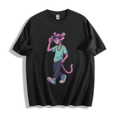Unisex Pink Panther Hip-Hop Grafisch T-shirt