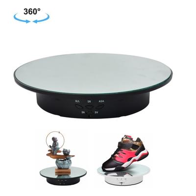 Suporte de Mesa Giratório Elétrico USB de 20cm Suporte de Exibição Plataforma Giratória para Filmagem de Vídeo, Carga: 8kg