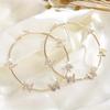 1 Pair Elegant Bohemian Gothic Large Hoop Butterfly Earrings – Stainless Steel & Iron Versatile Statement Jewelry for Women, Perfect for Daily Wear
