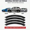 Pack of 4 Wheel Eyebrow Accent Trim Set for DIY Car Detail Carbon Look PVC Edge Cover, 15.16 X 1.18 In Self Adhesive Exterior Use Pack