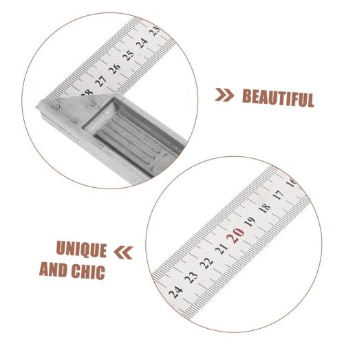 Housoutil Square Woodworking Ruler, Framing Ruler, L-Shaped Ruler, Mechanic's Grid Ruler, Multi-Function Carpenter's Ruler, Mechanic's Ruler, Right An