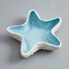 Elegant Coastal Themed Ceramic Dish For Jewelry Storage Makeup Vanity Tabletop Decorative Display Tray