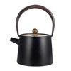 Cast Iron Teapot, 1200ml Capacity, Suitable for Direct Heat and Induction Cooktops, Unpolished, Iron Supplement, Traditional Craft, Cast Iron, Black,