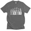 Fashion Funny Chess Player Game Board T Shirt Men Short-Sleeve Periodic Table Of Elements Summer T-shirt Soft Cotton Tee Tops